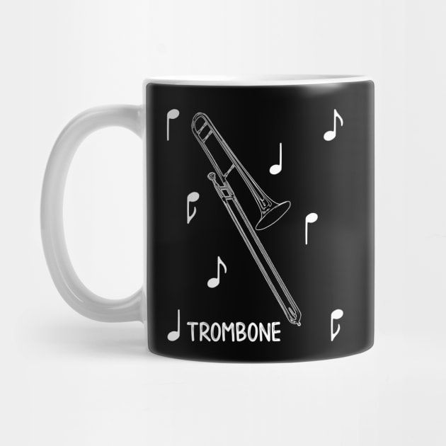 Musical Notes Trombone by AngelFlame